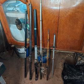 Vecchie canne da pesca