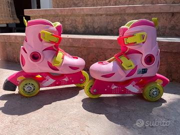 Pattini per bambina a tre ruote n. 26 - 28