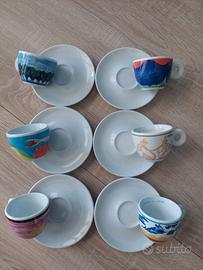 Set 6 tazzine Illy Collection 1994 Richard Ginori