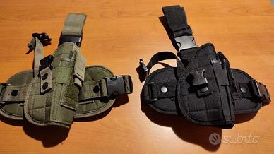 FONDINA PISTOLA COSCIALE OLIVE E BLACK