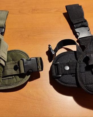 FONDINA PISTOLA COSCIALE OLIVE E BLACK