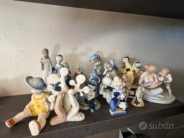 Lotto 17 Statuine Porcellana Vintage