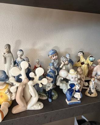 Lotto 17 Statuine Porcellana Vintage