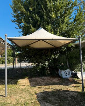 Gazebo zincato e verniciato