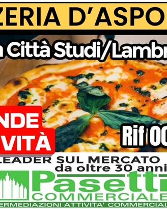 PIZZERIA D'ASPORTO davanti all'uscita della M2