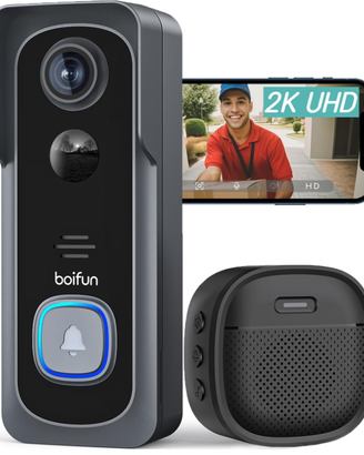 Videocitofono Wifi 2K UHD Campanello Senza Fili da