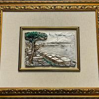 Quadro tridimensionale in lamina d’argento