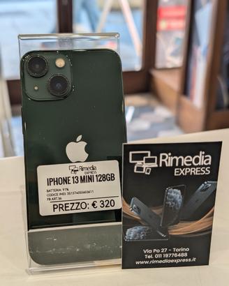 iPhone 13 mini 128GB verde usato garanzia 
