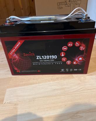 Batteria Auto AGM Zenith 12V 130Ah/20h