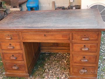 scrivania primi 900 impiallacciata noce
