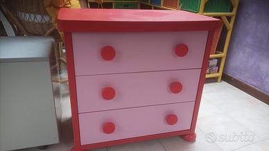 piccola cassettiera cameretta bimbi