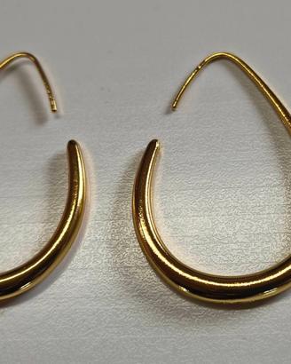 Set Parure Acciaio Inox Oro: Collana + Orecchini