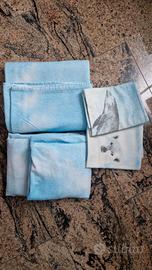 Lenzuolo azzurro chiaro 1 piazza in flanella 