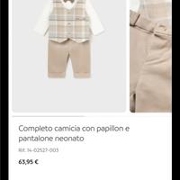 Completo elegante Mayoral neonato 6 mesi