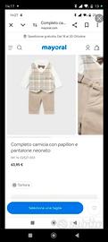 Completo elegante Mayoral neonato 6 mesi