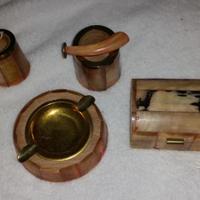 Set fumatori anni 50 in osso posacenere fumo