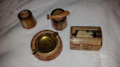 Set fumatori anni 50 in osso posacenere fumo