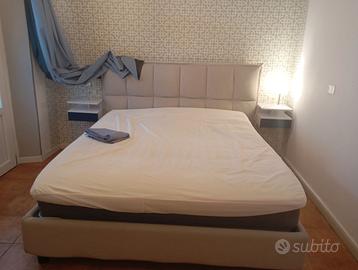 LETTO MATRIMONIALE CONTENITORE CON MATERASSO E TOP