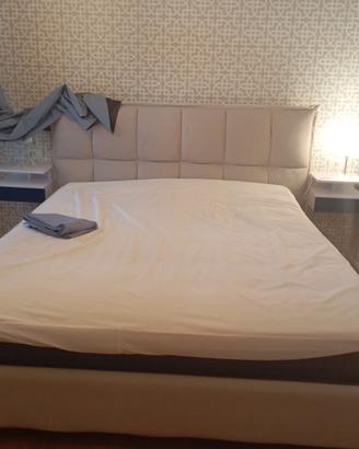 LETTO MATRIMONIALE CONTENITORE CON MATERASSO E TOP