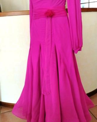 Abito da ballo fucsia