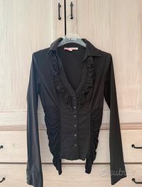 Camicia nera super femminile taglia S