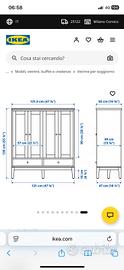 Mobile madia credenza Ikea idanas