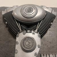 Harley Davidson memorabilia motore ardesia quadro