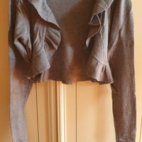 Coprispalla grigio in lana 40%