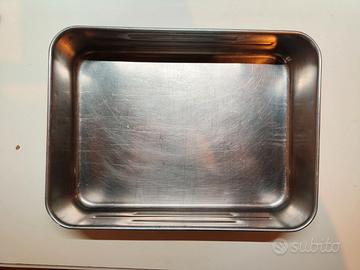 Teglia Forno Acciaio Inox con Manici
