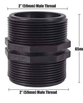 raccordo filettato maschio 2 pollici piscina Intex