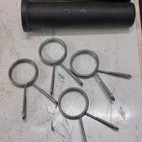 fermi a molla e adattatori dischi 50 mm