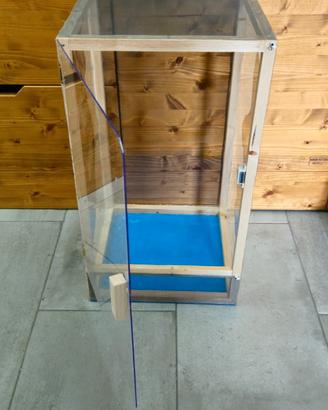  Teca Terrario insetti stecco rettili 33x33x60cm