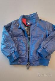 Giacca Pelle blu bambino