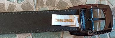 Diesel Cintura in pelle nera