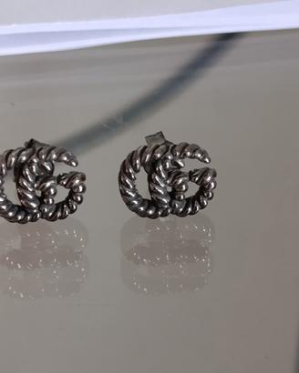 Gucci orecchini GG Marmont argento 925