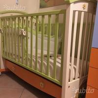 Culla erbesi compresa di piumone paracolpi ecc