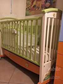 Culla erbesi compresa di piumone paracolpi ecc