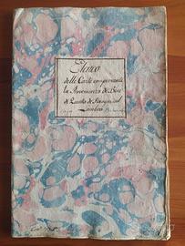 Manoscritto atti e documenti beni Quinto de Stampi