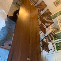 Tavolo  legno con anta ribaltabile + 7 sedie