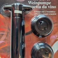 Pompa da vino e 2 tappi ermetici