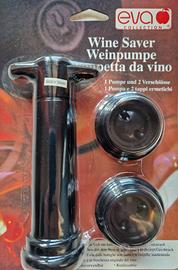 Pompa da vino e 2 tappi ermetici