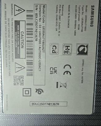 TV Samsung 55" + Home theatre Panasonic