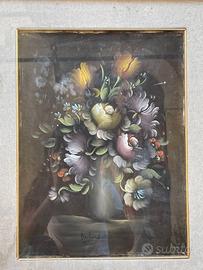 Quadro originale "Fiori" di BARLINI - Olio su tela
