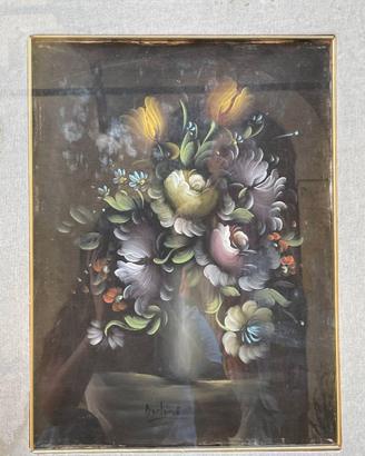 Quadro originale "Fiori" di BARLINI - Olio su tela