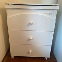 Lettino + cassettiera Foppapedretti con fasciatoio