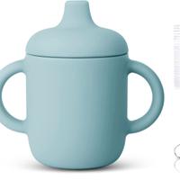 Coppia Bicchiere Tazza Bambini Silicone con Manici