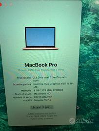 MacBook pro 13’ del 2018