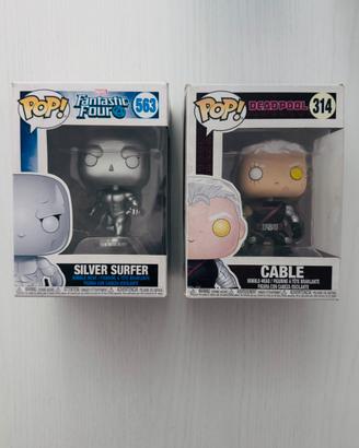 Lotto 2 funko pop silver surfer cable 563 314