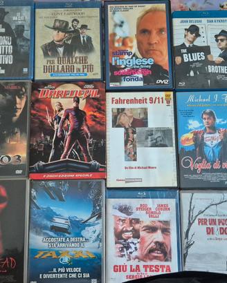 DVD e Bluray vario genere 35 pezzi