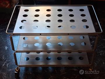 carrello multiuso metallo grigio ikea vintage